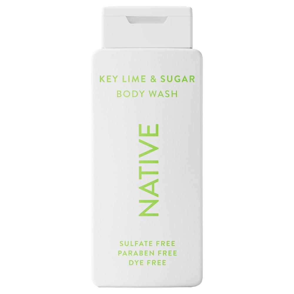 imageNative Body Wash Contains Naturally Derived Ingredients  For Women amp Men Sulfate Paraben amp Dye Free Leaving Skin Soft and Hydrating  Key Lime amp Sugar 18 oz