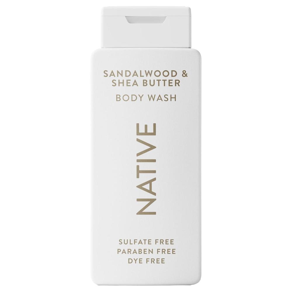 imageNative Body Wash Contains Naturally Derived Ingredients  For Women amp Men Sulfate Paraben amp Dye Free Leaving Skin Soft and Hydrating  Sandalwood amp Shea Butter 18 oz