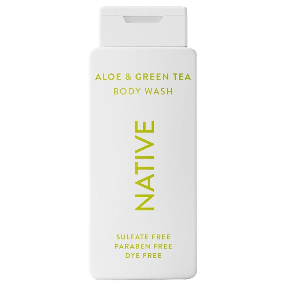 imageNative Body Wash Contains Naturally Derived Ingredients  For Women amp Men Sulfate Paraben amp Dye Free Leaving Skin Soft and Hydrating Aloe amp Green Tea 18 oz