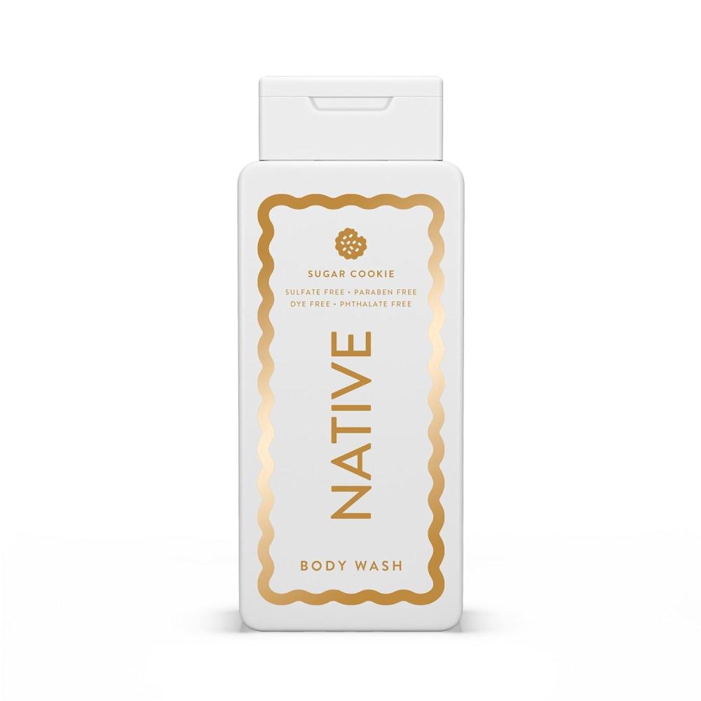 imageNative Body Wash Holiday Edition Sugar Cookie Scent Contains Naturally Derived Ingredients  For Women amp Men Sulfate Paraben amp Dye Free Leaving Skin Soft and Hydrated  18 oz