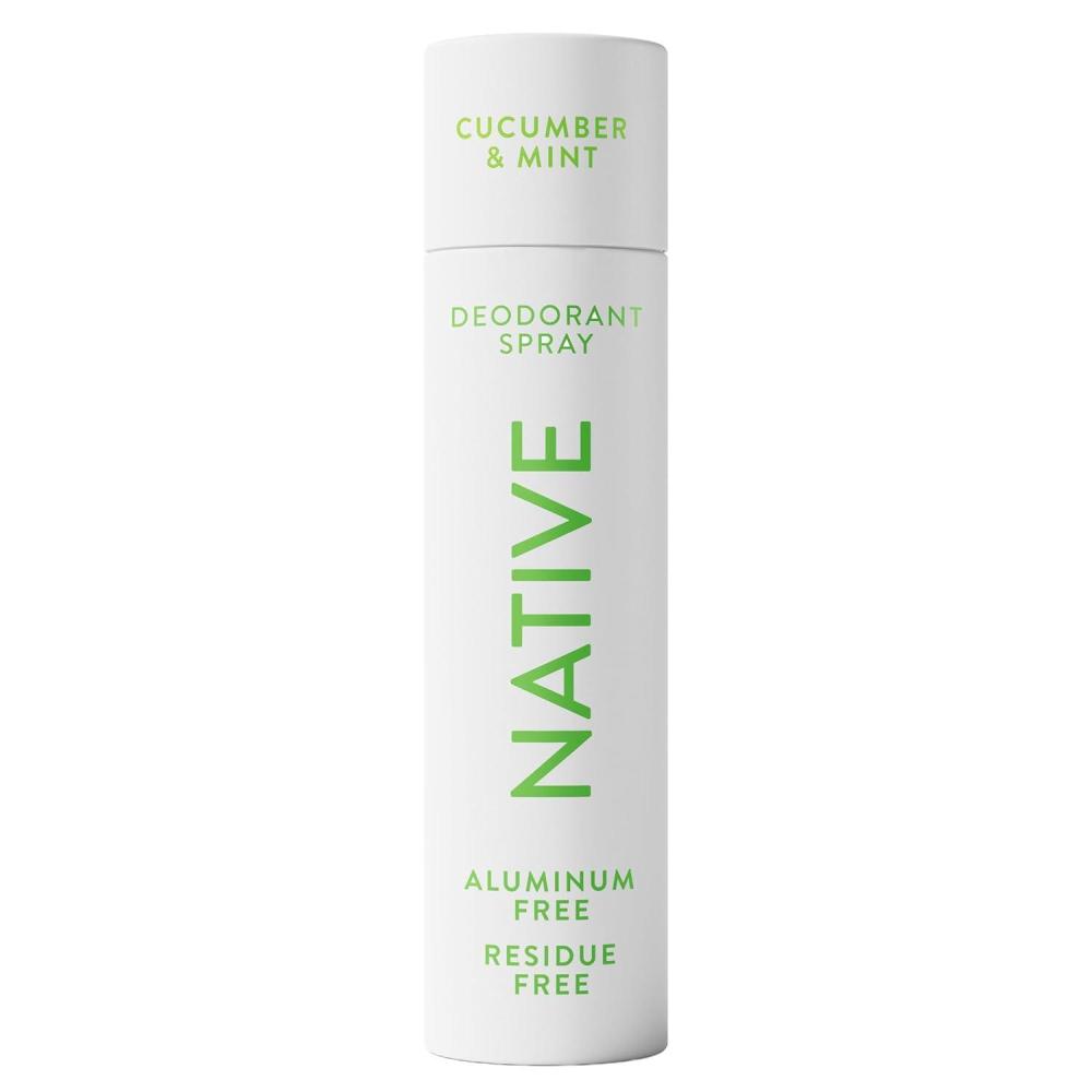 imageNative Deodorant amp Body Spray Contains Naturally Derived Ingredients  Deodorant for Women and Men All Day Odor Protection Aluminum and Hydrocarbon Propellant Free  Cucumber amp MintCucumber  Mint