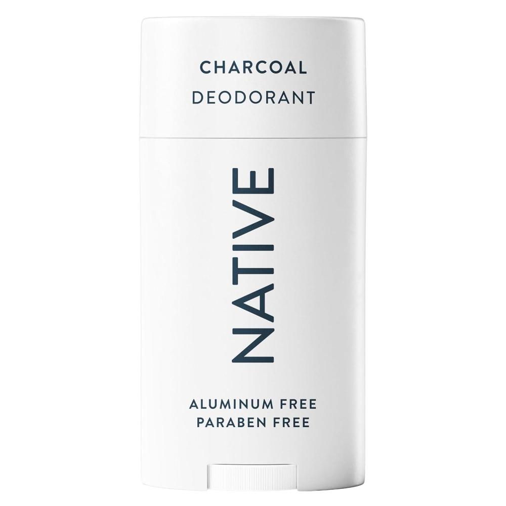 imageNative DeodorantUnscented Aluminum Free Paraben Free 265 OZ 75 g Coconut Oil and Shea ButterCharcoal