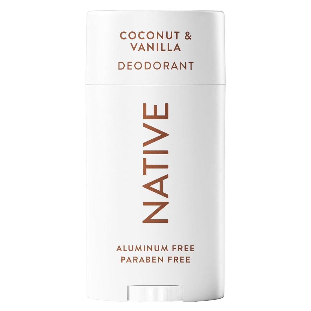 imageNative DeodorantUnscented Aluminum Free Paraben Free 265 OZ 75 g Coconut Oil and Shea ButterCoconut  Vanilla