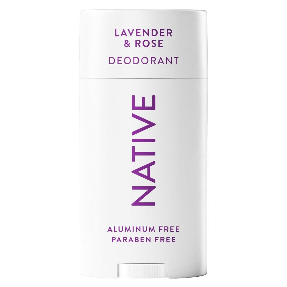imageNative DeodorantUnscented Aluminum Free Paraben Free 265 OZ 75 g Coconut Oil and Shea ButterLavender  Rose