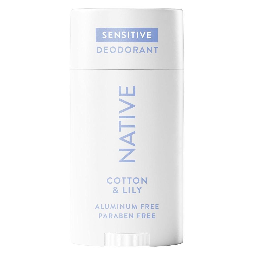 imageNative Sensitive Deodorant Contains Naturally Derived Ingredients 72 Hour Odor Control  Deodorant for Women amp Men Aluminum Free with Baking Soda Coconut Oil and Shea Butter Coconut amp VanillaCotton  Lily