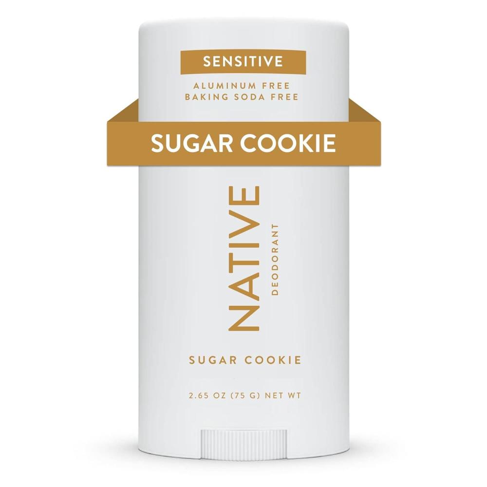imageNative Sensitive Deodorant Contains Naturally Derived Ingredients 72 Hour Odor Control  Deodorant for Women amp Men Aluminum Free with Baking Soda Coconut Oil and Shea Butter Coconut amp VanillaSugar Cookie