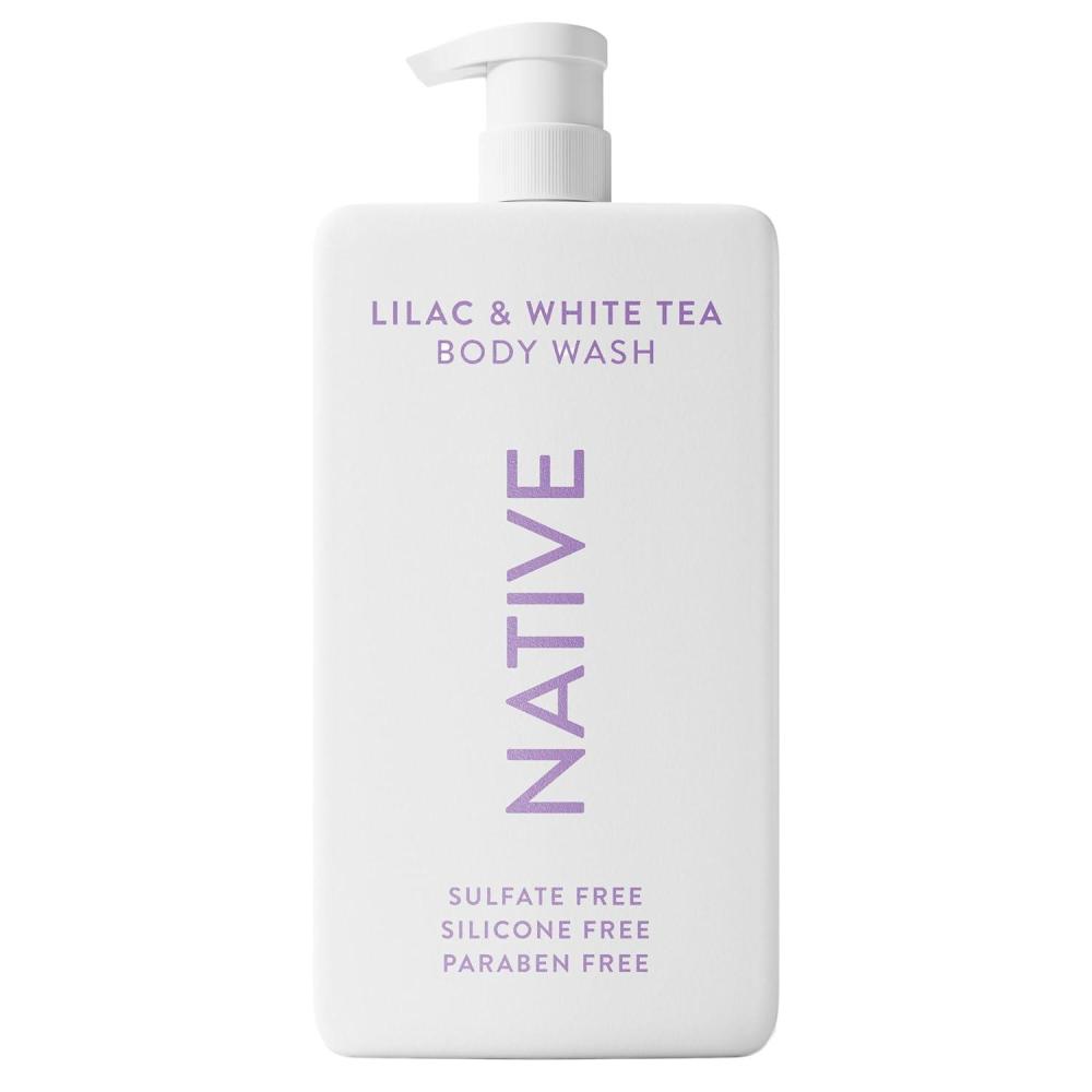 imageNative Sulfate Free Body Wash Contains Naturally Derived Ingredients  for Women amp Men Sea Salt amp Cedar 36 ozLilac  White Tea