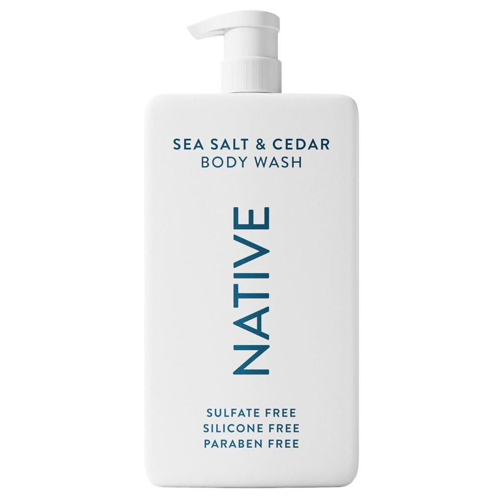 imageNative Sulfate Free Body Wash Contains Naturally Derived Ingredients  for Women amp Men Sea Salt amp Cedar 36 ozSea Salt  Cedar