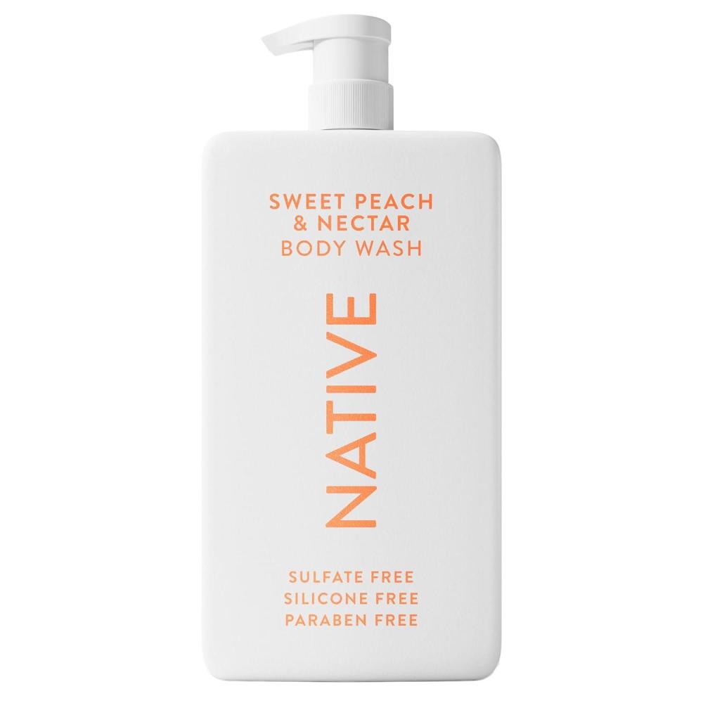 imageNative Sulfate Free Body Wash Contains Naturally Derived Ingredients  for Women amp Men Sea Salt amp Cedar 36 ozSweet Peach  Nectar