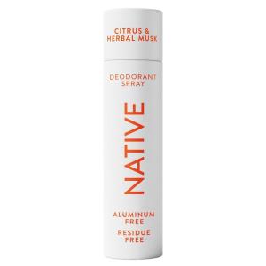 Native Aluminum-Free Deodorant & Body Spray Contains Naturally Derived Ingredients | for Women & Men| Citrus & Herbal Musk, 3.5 oz(Citrus & Herbal Musk)
