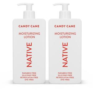 Native Body Lotion Contains Naturally Derived Plant-Based Moisturizers for Women and Men | Restores Dry Skin, Coconut & Vanilla, 16.5 fl oz(Candy Cane)