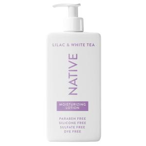 Native Body Lotion Contains Naturally Derived Plant-Based Moisturizers for Women and Men | Restores Dry Skin, Coconut & Vanilla, 16.5 fl oz(Lilac & White Tea)