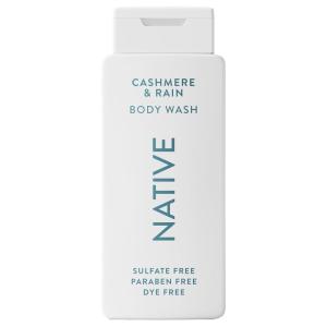 Native Body Wash Contains Naturally Derived Ingredients | For Women & Men, Sulfate, Paraben, & Dye Free Leaving Skin Soft and Hydrating | Cashmere & Rain 18 oz