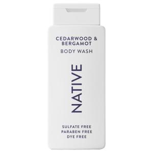 Native Body Wash Contains Naturally Derived Ingredients | For Women & Men, Sulfate, Paraben, & Dye Free Leaving Skin Soft and Hydrating | Sea Salt & Cedar 18 oz(Cedarwood & Beramont)