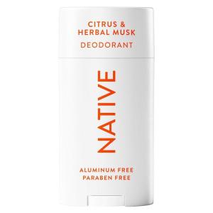 Native Deodorant,Unscented, Aluminum Free, Paraben Free, 2.65 OZ (75 g), Coconut Oil and Shea Butter(Citrus & Herbal Musk)
