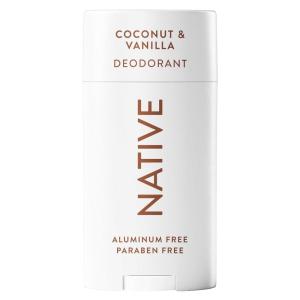 Native Deodorant,Unscented, Aluminum Free, Paraben Free, 2.65 OZ (75 g), Coconut Oil and Shea Butter(Coconut & Vanilla)
