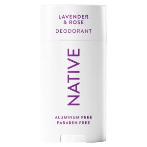 Native Deodorant,Unscented, Aluminum Free, Paraben Free, 2.65 OZ (75 g), Coconut Oil and Shea Butter(Lavender & Rose)