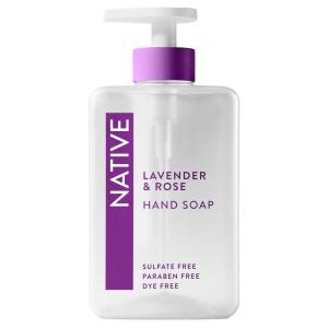 Native Lavender & Rose Liquid Hand Soap 13OZ