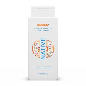 Native| Limited Edition| Vanilla Sprinkle| Body Wash| 18 oz