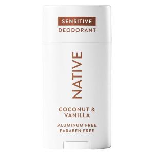 Native Sensitive Deodorant Contains Naturally Derived Ingredients, 72 Hour Odor Control | Deodorant for Women & Men, Aluminum Free with Baking Soda, Coconut Oil and Shea Butter, Coconut & Vanilla(Coconut & Vanilla)