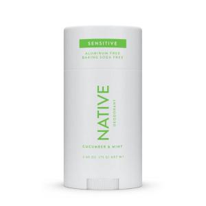 Native Sensitive Deodorant Contains Naturally Derived Ingredients, 72 Hour Odor Control | Deodorant for Women & Men, Aluminum Free with Baking Soda, Coconut Oil and Shea Butter, Coconut & Vanilla(Cucumber & Mint)
