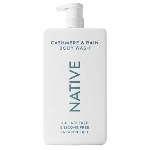 Native Sulfate Free Body Wash Contains Naturally Derived Ingredients | for Women & Men| Sea Salt & Cedar, 36 oz(Cashmere & Rain)