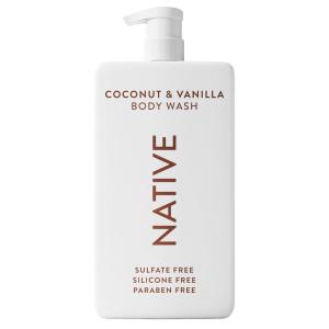 Native Sulfate Free Body Wash Contains Naturally Derived Ingredients | for Women & Men| Sea Salt & Cedar, 36 oz(Coconut & Vanilla)