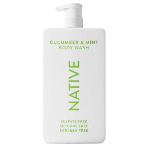 Native Sulfate Free Body Wash Contains Naturally Derived Ingredients | for Women & Men| Sea Salt & Cedar, 36 oz(Cucumber & Mint)