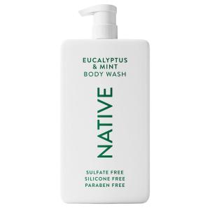 Native Sulfate Free Body Wash Contains Naturally Derived Ingredients | for Women & Men| Sea Salt & Cedar, 36 oz(Eucalyptus & Mint)