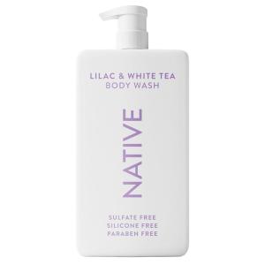 Native Sulfate Free Body Wash Contains Naturally Derived Ingredients | for Women & Men| Sea Salt & Cedar, 36 oz(Lilac & White Tea)