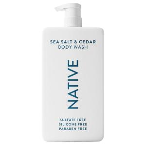 Native Sulfate Free Body Wash Contains Naturally Derived Ingredients | for Women & Men| Sea Salt & Cedar, 36 oz(Sea Salt & Cedar)