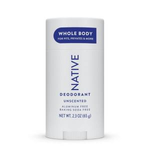 Native Whole Body Deodorant Stick Contains Naturally Derived Ingredients, Deodorant for Men and Women | 72 Hour Odor Protection, Aluminum Free with Coconut Oil and Shea Butter | Lilac & Tea(Unscented)