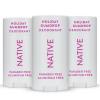 imageNative Deodorant Contains Naturally Derived Ingredients 72 Hour Odor Control  Deodorant for Women and Men Aluminum Free with Baking Soda Coconut Oil and Shea Butter  Holiday Gumdrop 3Pack