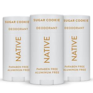 Native Deodorant Contains Naturally Derived Ingredients, 72 Hour Odor Control | Deodorant for Women and Men, Aluminum Free with Baking Soda, Coconut Oil and Shea Butter | Sugar Cookie, 3-Pack
