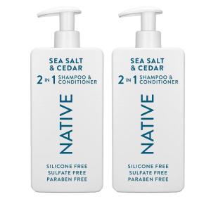 Native Sea Salt & Cedar 2N1 Shampoo & Conditioner Set 16.5 fl oz