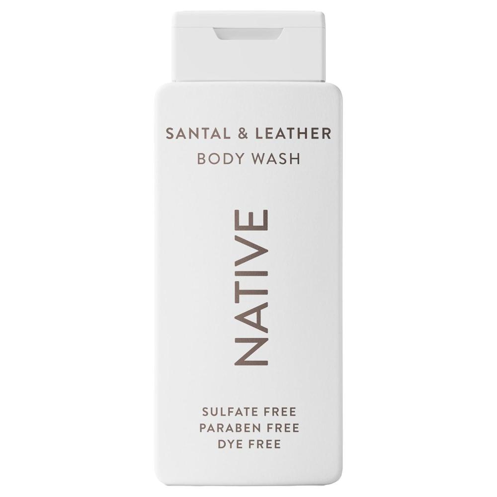 imageNative Body Wash Contains Naturally Derived Ingredients  For Women amp Men Sulfate Paraben amp Dye Free Leaving Skin Soft and Hydrating  Grapefruit amp Bergamot 18 ozSantal  Leather