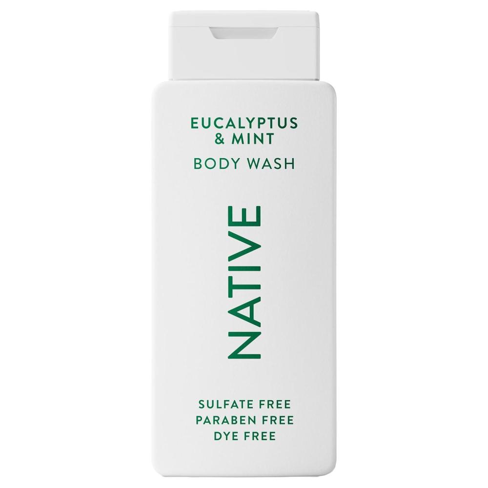 imageNative Body Wash Contains Naturally Derived Ingredients  For Women amp Men Sulfate Paraben amp Dye Free Leaving Skin Soft and Hydrating  Grapefruit amp Bergamot 18 ozEucalyptus  Mint