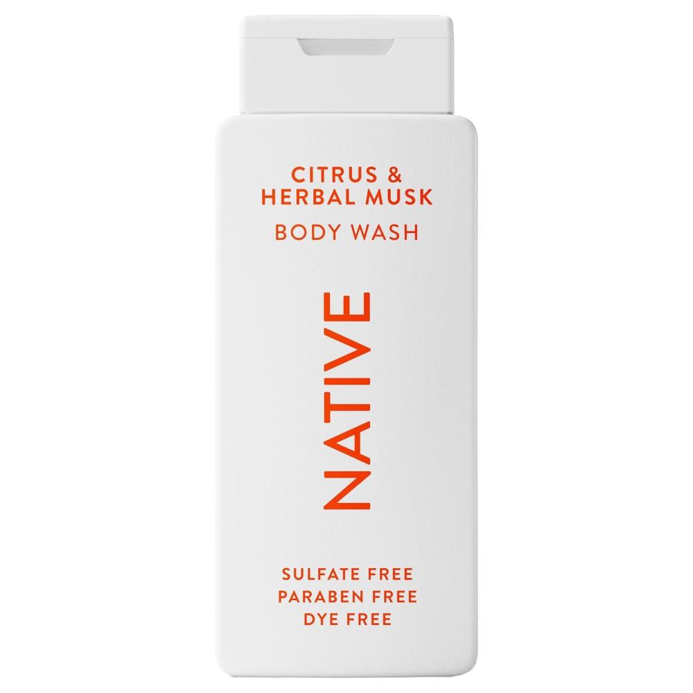 imageNative Body Wash Contains Naturally Derived Ingredients  For Women amp Men Sulfate Paraben amp Dye Free Leaving Skin Soft and Hydrating  Grapefruit amp Bergamot 18 ozCitrus  Herbal Musk
