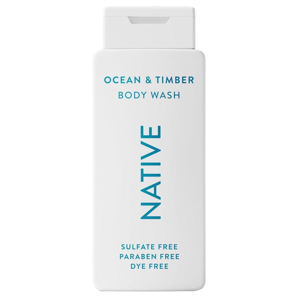 imageNative Body Wash Contains Naturally Derived Ingredients  For Women amp Men Sulfate Paraben amp Dye Free Leaving Skin Soft and Hydrating  Grapefruit amp Bergamot 18 ozOcean  Timber
