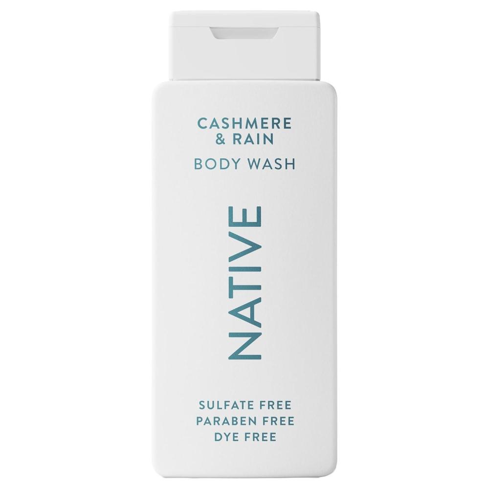 imageNative Body Wash Contains Naturally Derived Ingredients  For Women amp Men Sulfate Paraben amp Dye Free Leaving Skin Soft and Hydrating  Grapefruit amp Bergamot 18 ozCashmere  Rain