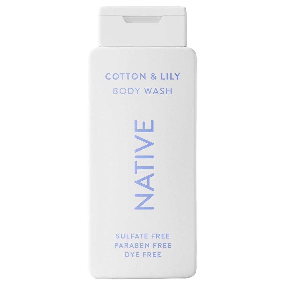 imageNative Body Wash Contains Naturally Derived Ingredients  For Women amp Men Sulfate Paraben amp Dye Free Leaving Skin Soft and Hydrating  Grapefruit amp Bergamot 18 ozCotton  Lily