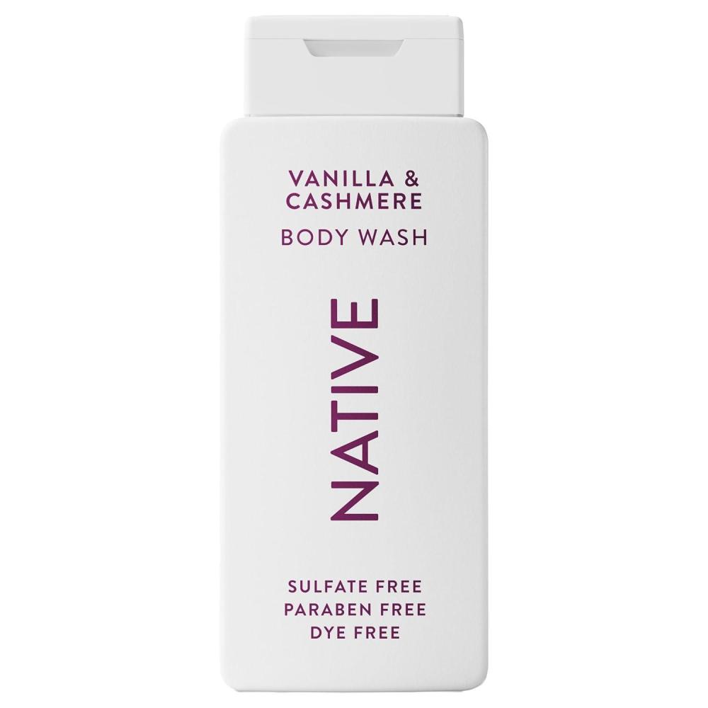 imageNative Body Wash Contains Naturally Derived Ingredients  For Women amp Men Sulfate Paraben amp Dye Free Leaving Skin Soft and Hydrating  Grapefruit amp Bergamot 18 ozVanilla  Cashmere