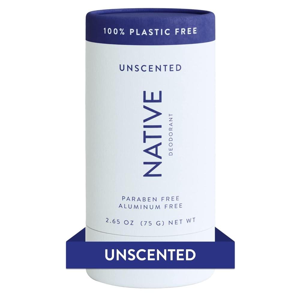 imageNative Plastic Free Deodorant Contains Naturally Derived Ingredients 72 Hour Odor Control  Deodorant for Women amp Men Aluminum Free with Baking Soda Coconut Oil and Shea Butter  Coconut amp VanillaUnscented
