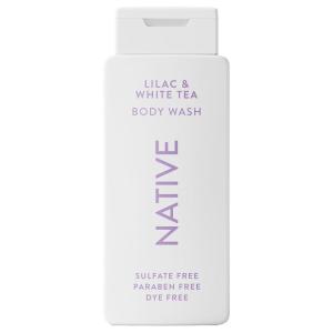 Native Body Wash Contains Naturally Derived Ingredients | For Women & Men, Sulfate, Paraben, & Dye Free Leaving Skin Soft and Hydrating | Grapefruit & Bergamot 18 oz(Lilac & White Tea)