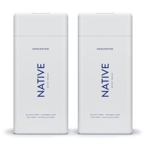 Native Body Wash Contains Naturally Derived Ingredients | For Women & Men, Sulfate, Paraben, & Dye Free Leaving Skin Soft and Hydrating | Grapefruit & Bergamot 18 oz(Unscented)