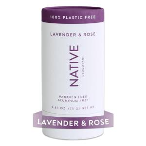 Native Plastic Free Deodorant Contains Naturally Derived Ingredients, 72 Hour Odor Control | Deodorant for Women & Men, Aluminum Free with Baking Soda, Coconut Oil and Shea Butter | Coconut & Vanilla(Lavender & Rose)