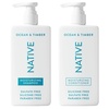 imageNative Desert Grass amp Sandalwood Shampoo and Conditioner Contain Naturally Derived Ingredients  All Hair Types Color amp Treated Fine to Dry Damaged Sulfate amp Dye Free  2PackOcean Timber