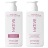 imageNative Desert Grass amp Sandalwood Shampoo and Conditioner Contain Naturally Derived Ingredients  All Hair Types Color amp Treated Fine to Dry Damaged Sulfate amp Dye Free  2PackVanilla  Cactus Flower 2in1